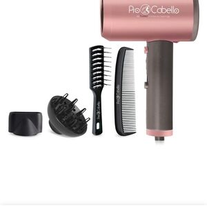 Pink and Gray Hair Dryer Set